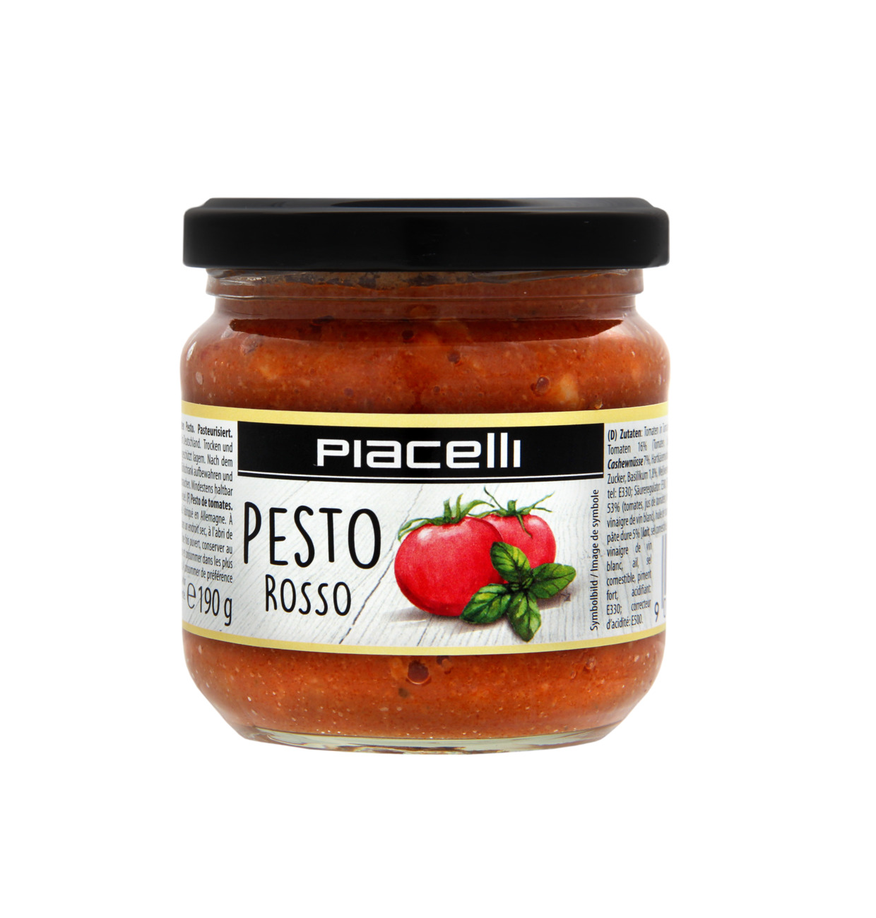Piacelli Antipasti Pesto rosso - Tomaten Pesto 190g MHD 30.06.28
