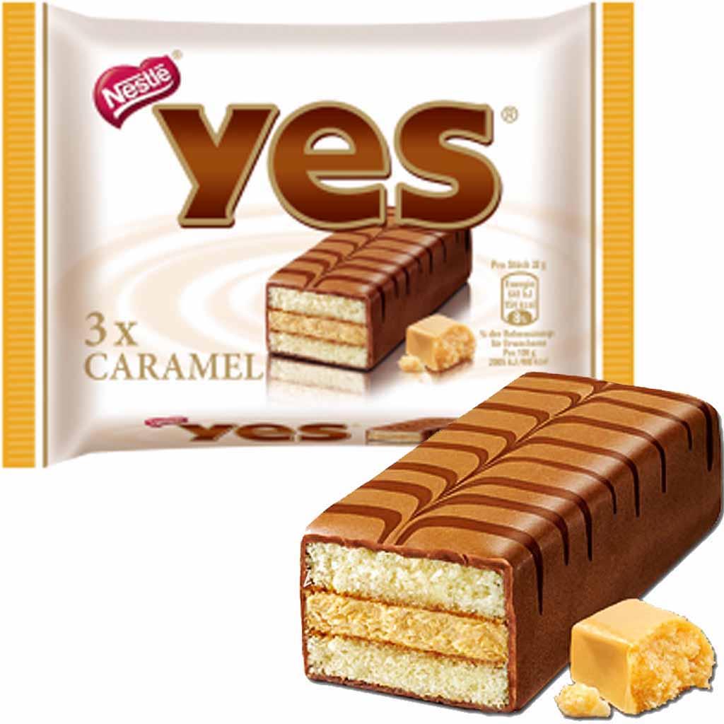 Yes Caramel Kuchenriegel 3er 96g MHD 27.01.26