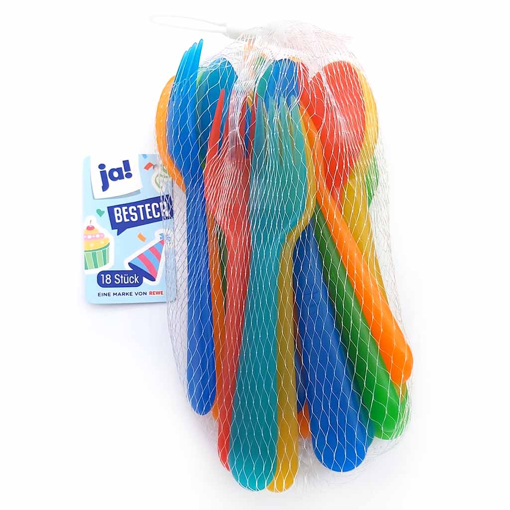 ja! Besteck-Set 18 teilig Kunststoff