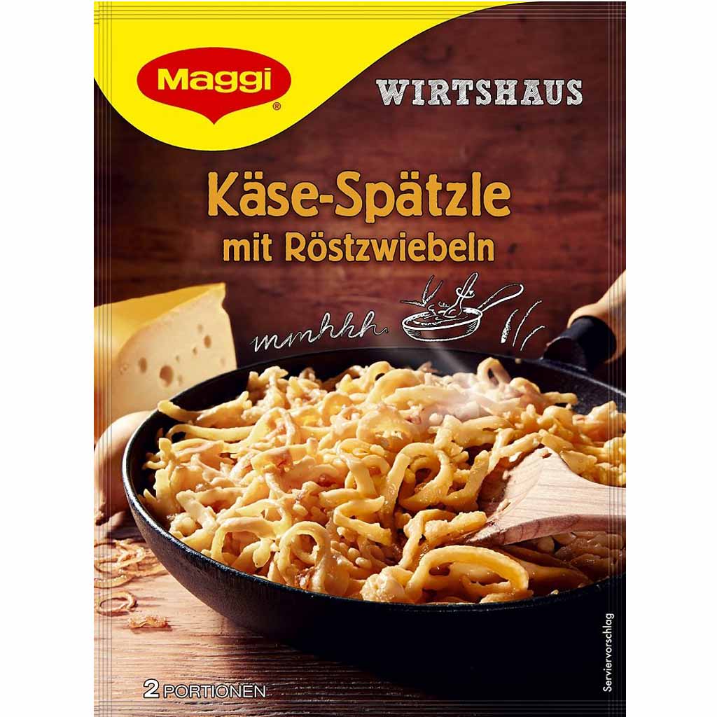 Maggi Wirtshaus Käse-Spätzle mit Röstzwiebeln 119g MHD 30.08.26