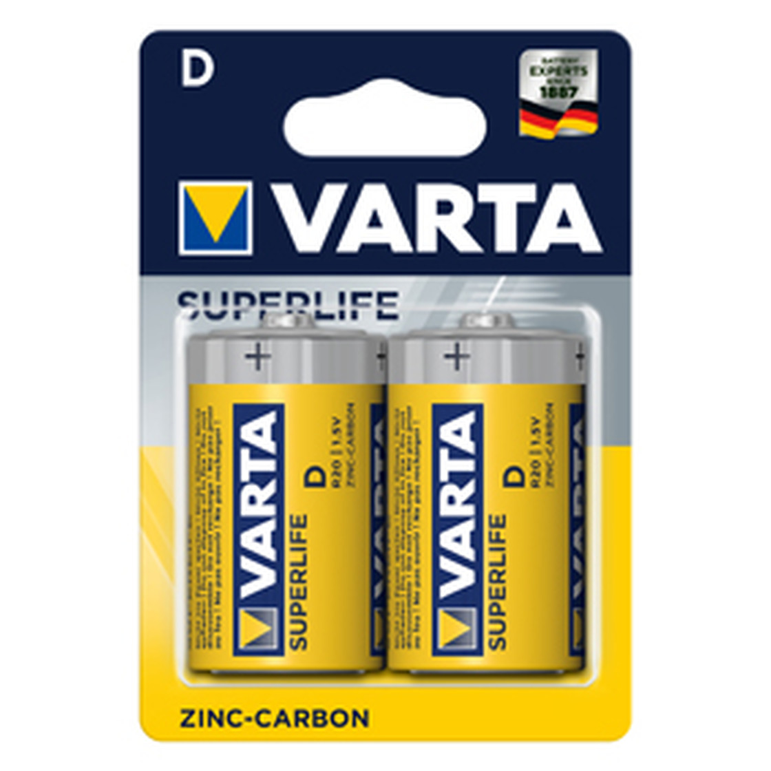VARTA R14/C Superlife (2014) 2 Batterien