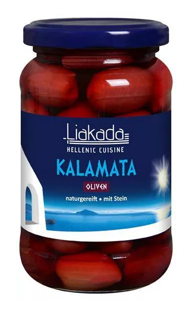 Liakada Kalamata Oliven mit stein 220g MHD 19.03.28