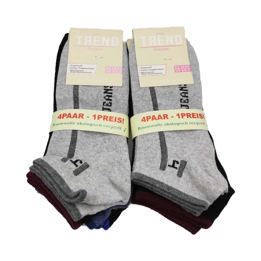 8 Paar Trend Sneaker Unisex Farben gemischt 39-42