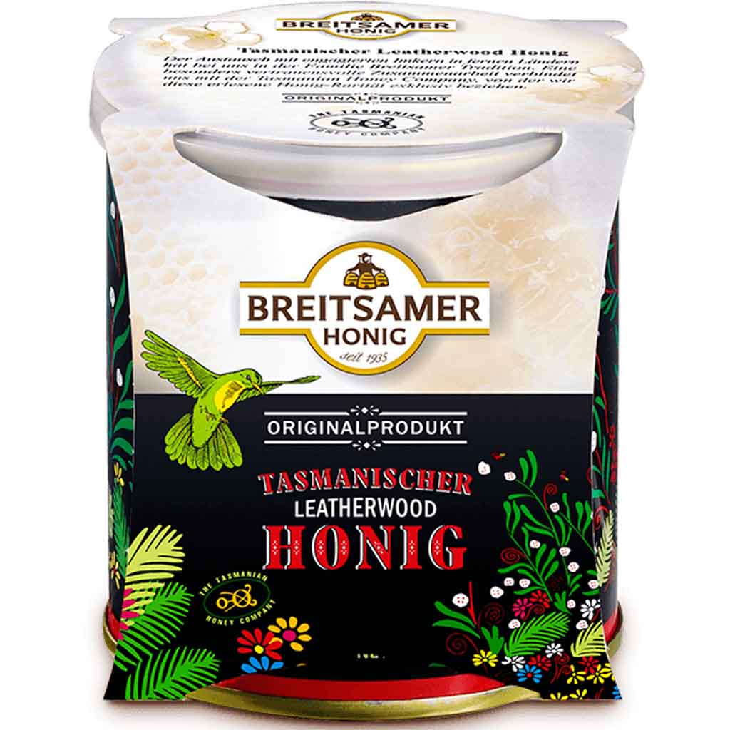 Breitsamer Honig Tasmanischer Leatherwood Honig 350g MHD 30.06.26