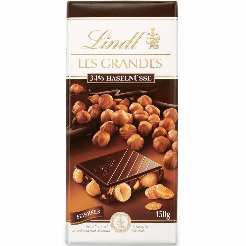 Lindt LES GRANDES Haselnuss Feinherb 150g MHD 31.03.26