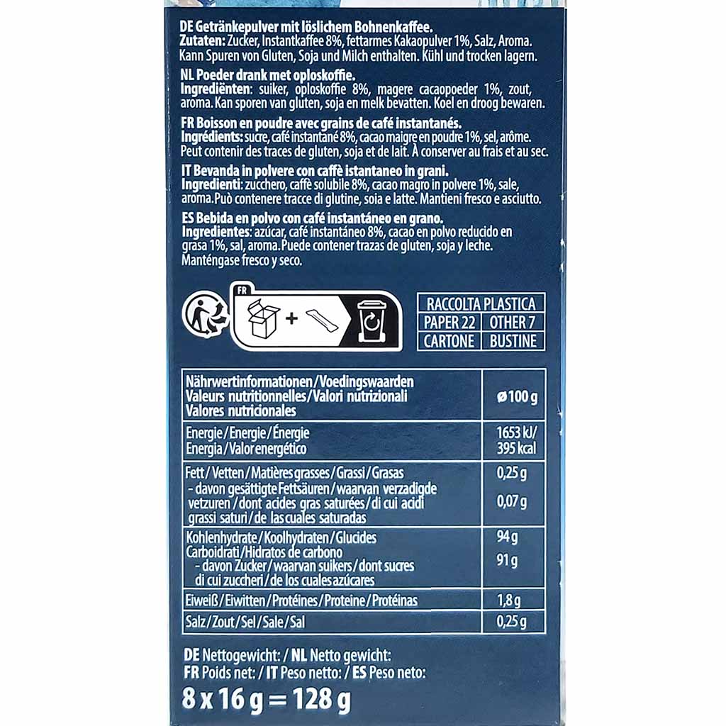 Bardollini Eiskaffee 8er 128g Zutaten