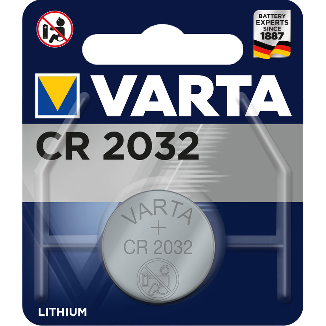 VARTA CR2032 (6032) Lithium Knopfzelle BP1 MHD 30.03.34