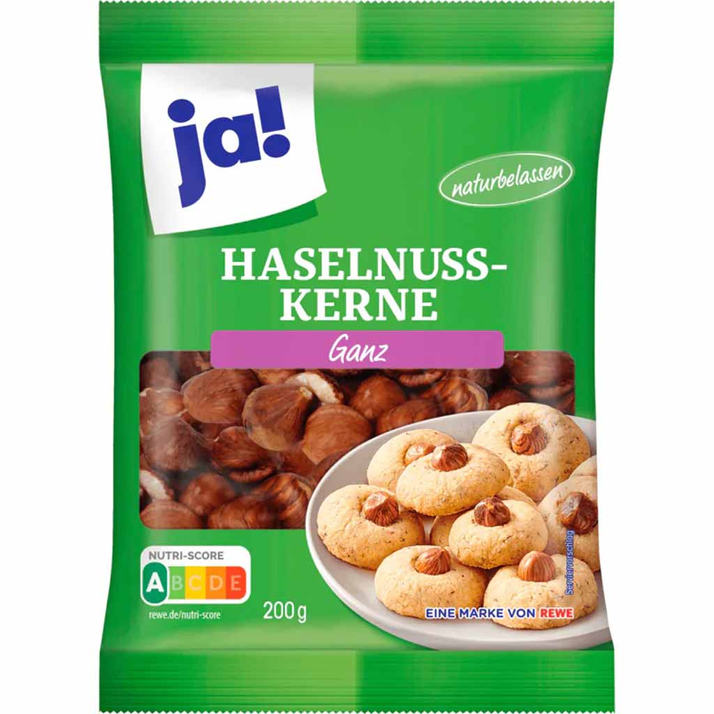 ja! Mandeln Haselnusskerne ganz 200g MHD 31.10.25