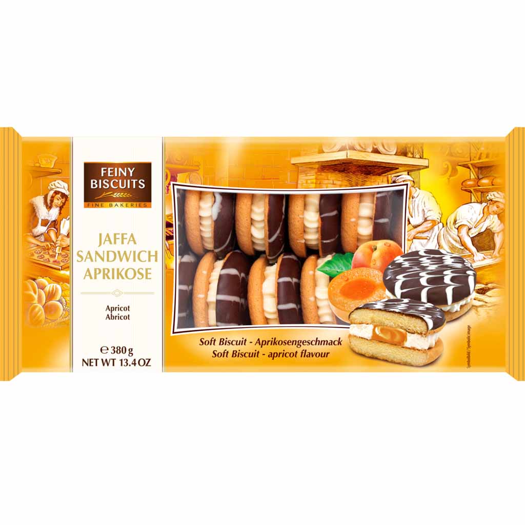 Feiny Biscuits Jaffa Sandwich Aprikose 380g MHD 13.03.26