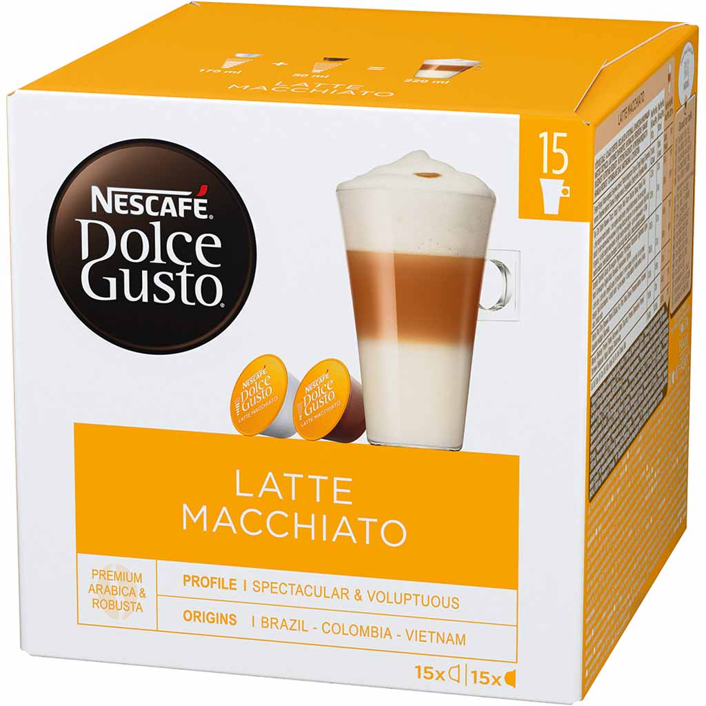 Nescafe Dolce Gusto Kapseln Latte Macchiato 15 Tassen 343,5g MHD 30.06.26