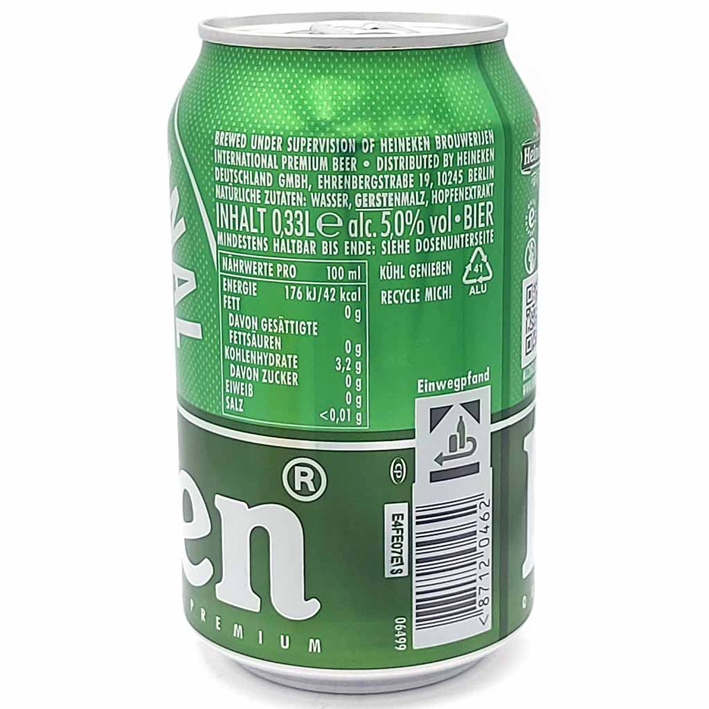 Heineken Bier 5,0 Vol.% DOSE 24x0,33L=7,92L