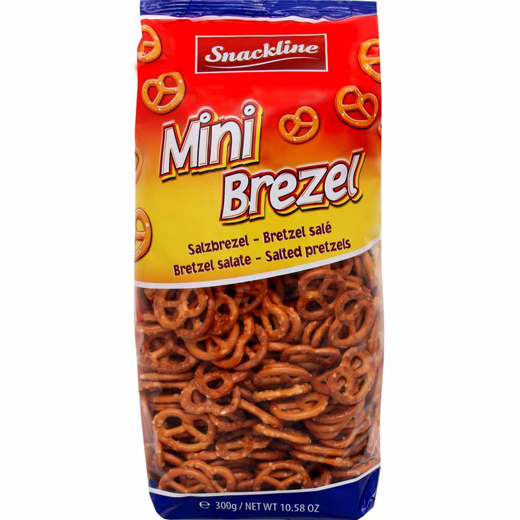 Snackline Mini Brezel Salzbrezel Laugengebäck 300g MHD 01.07.26