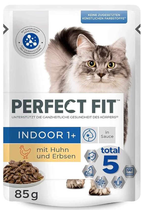 Perfect Fit Indoor 1+ – Katzennassfutter 12x 85g =1020g MHD 30.01.27
