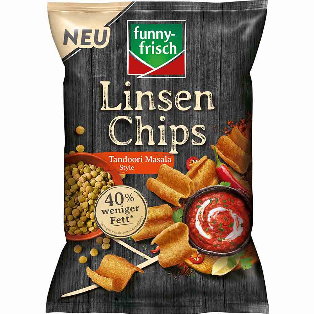 funny frisch Linsen Chips Tandoori Masala 90g