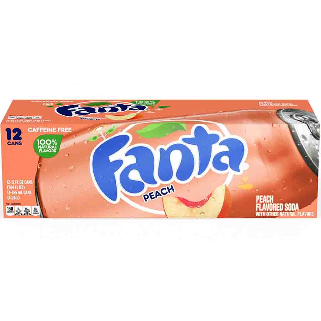 12x Fanta USA Peach DOSE 0,355L=4,26L MHD 27.04.26