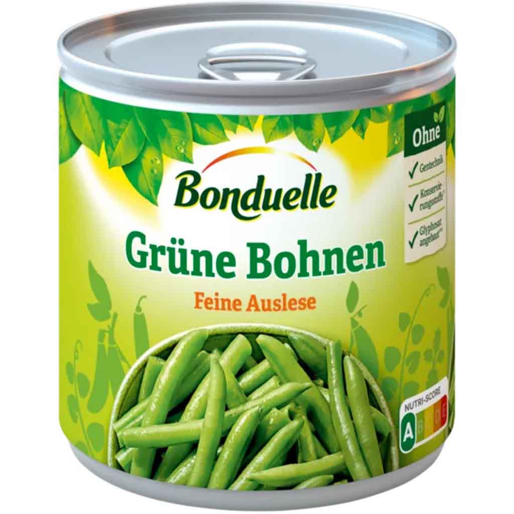 Bonduelle grüne Bohnen feine Auslese 220g MHD 31.08.28