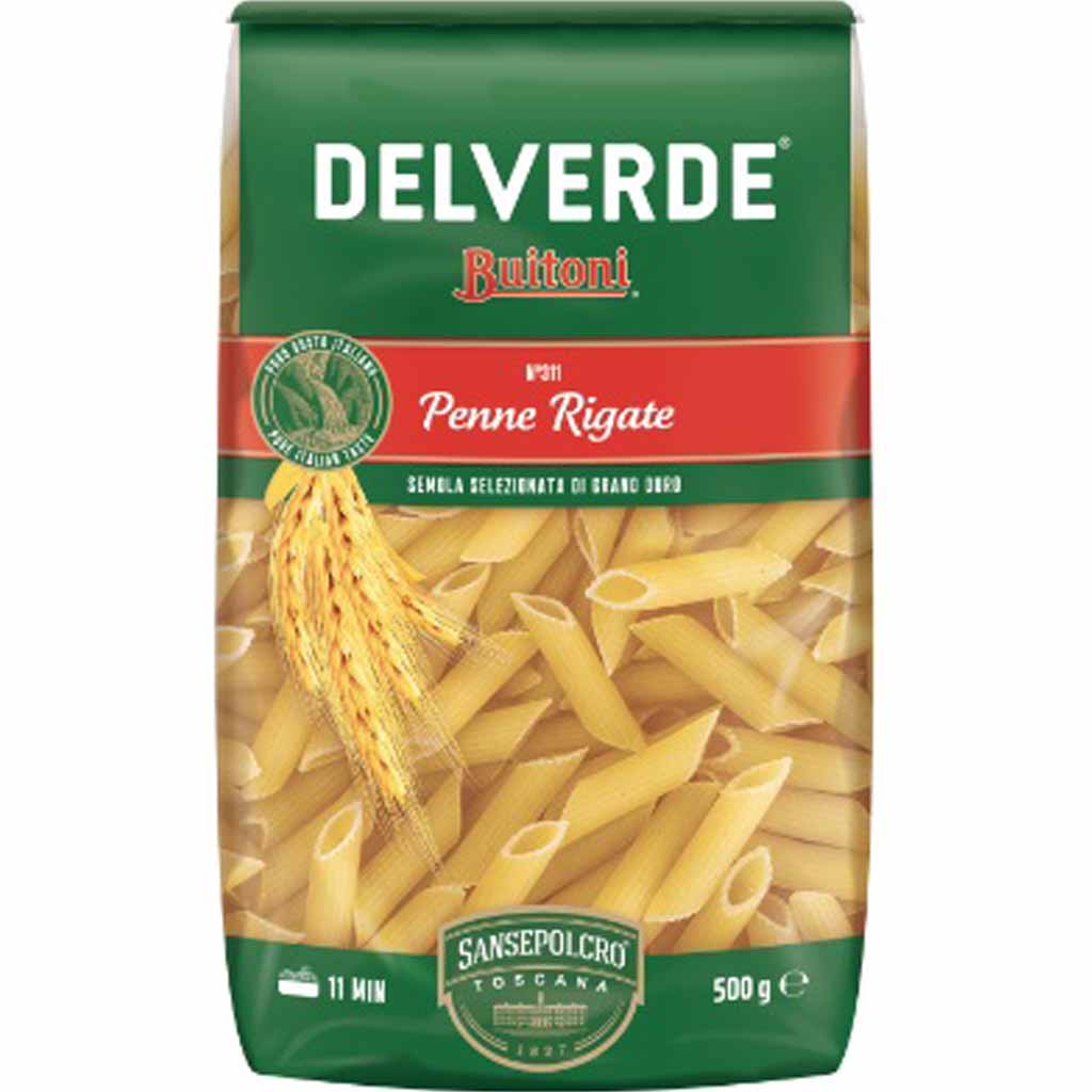 Delverde Buitioni Nudeln Penne Rigate 500g MHD 30.05.28