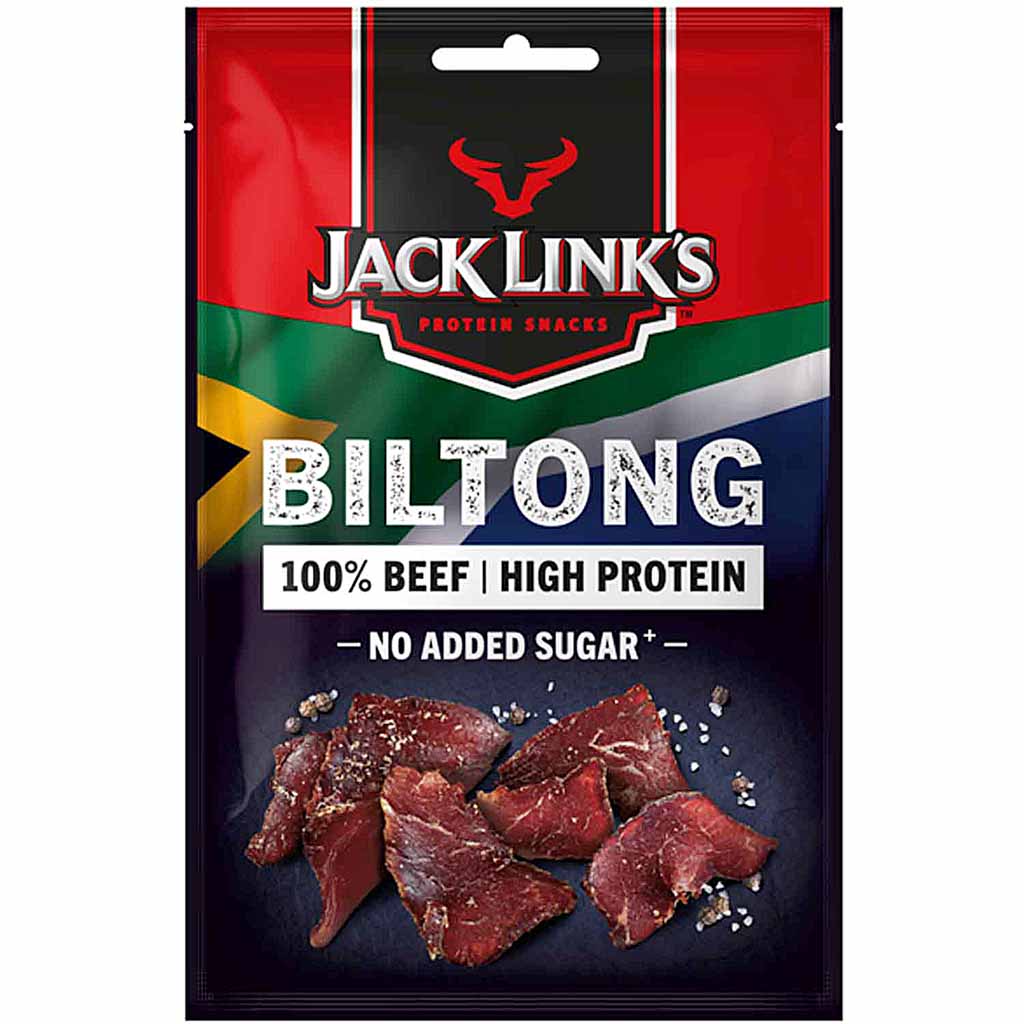 Jack Link Biltong  60g, 100% Beef ,High Protein, no added sugar, 4251097420356