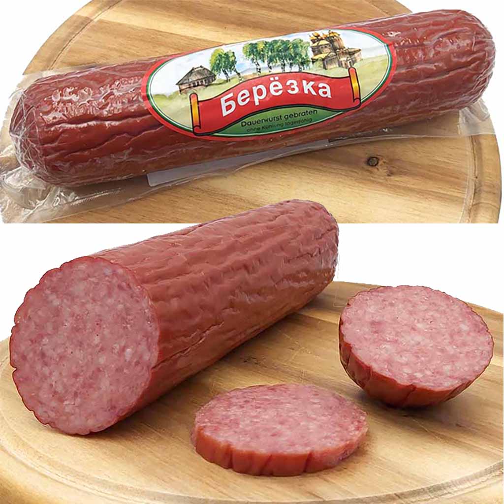 Berjozka Salami im Heißrauch gegart 400g MHD 21.11.25