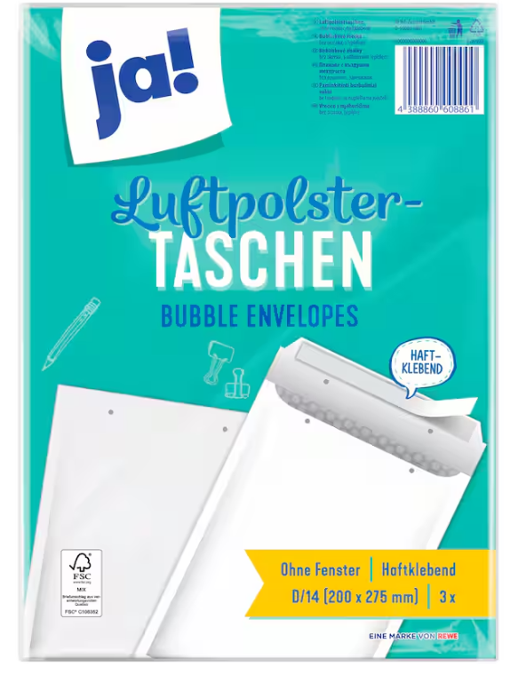 ja! Luftpolstertaschen 3 Stück