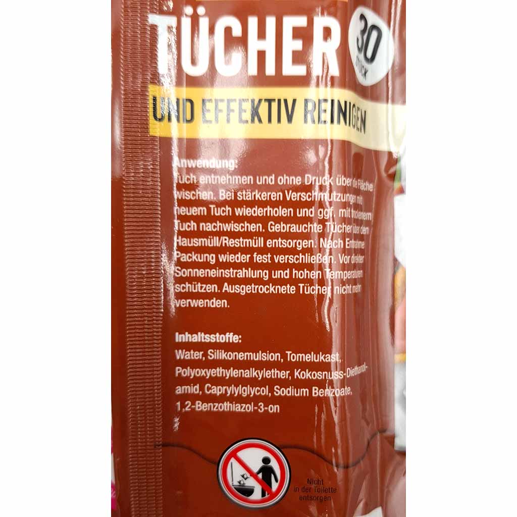 Leder Feuchttücher Mega Pack 30 Stück