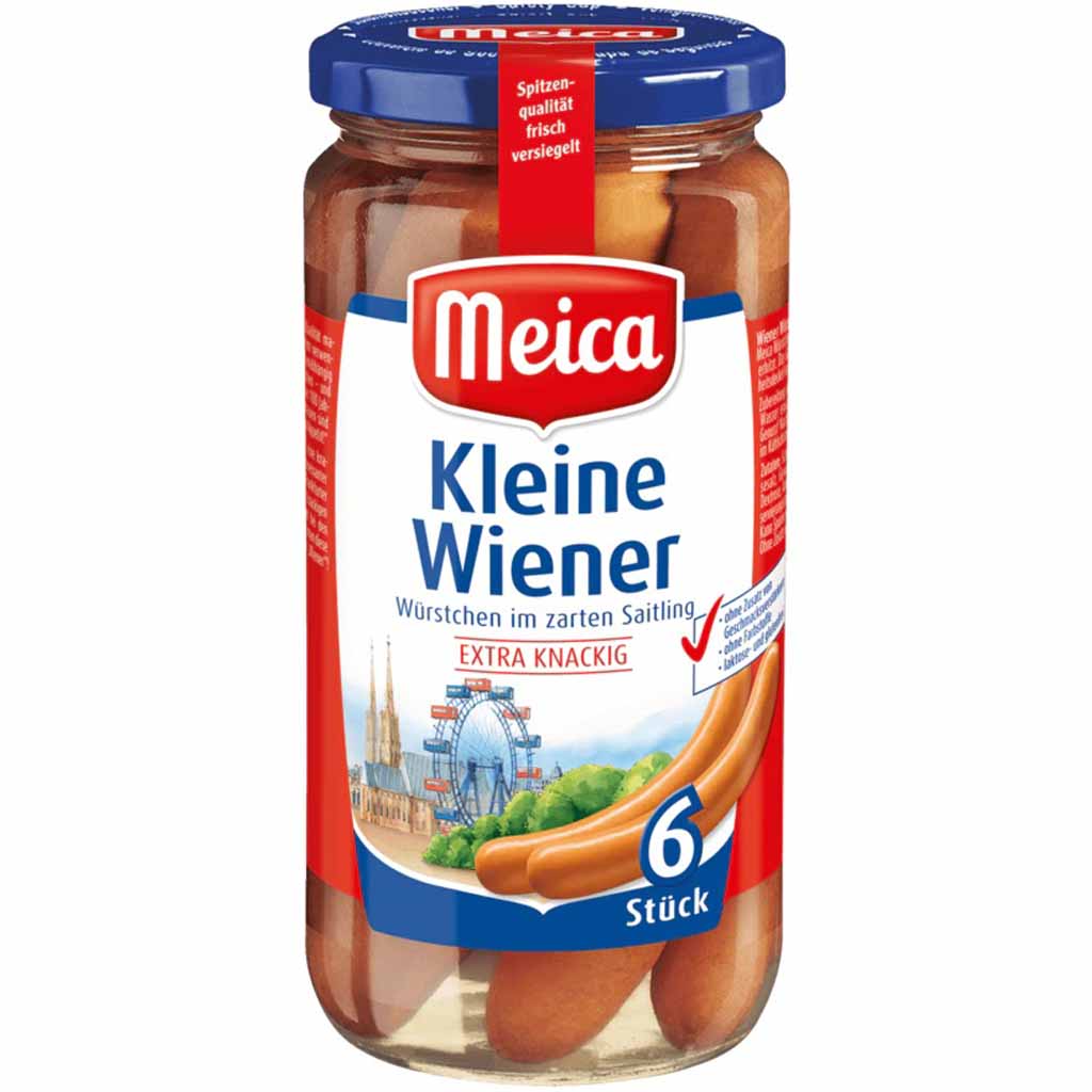Meica kleine Wiener Würstchen extra knackig 6er 375g / 150g MHD 10.06.27