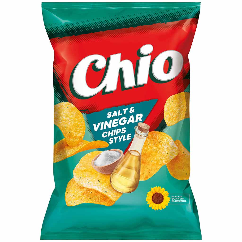 Chio Chips Salt & Vinegar Style 150g MHD 08.12.25