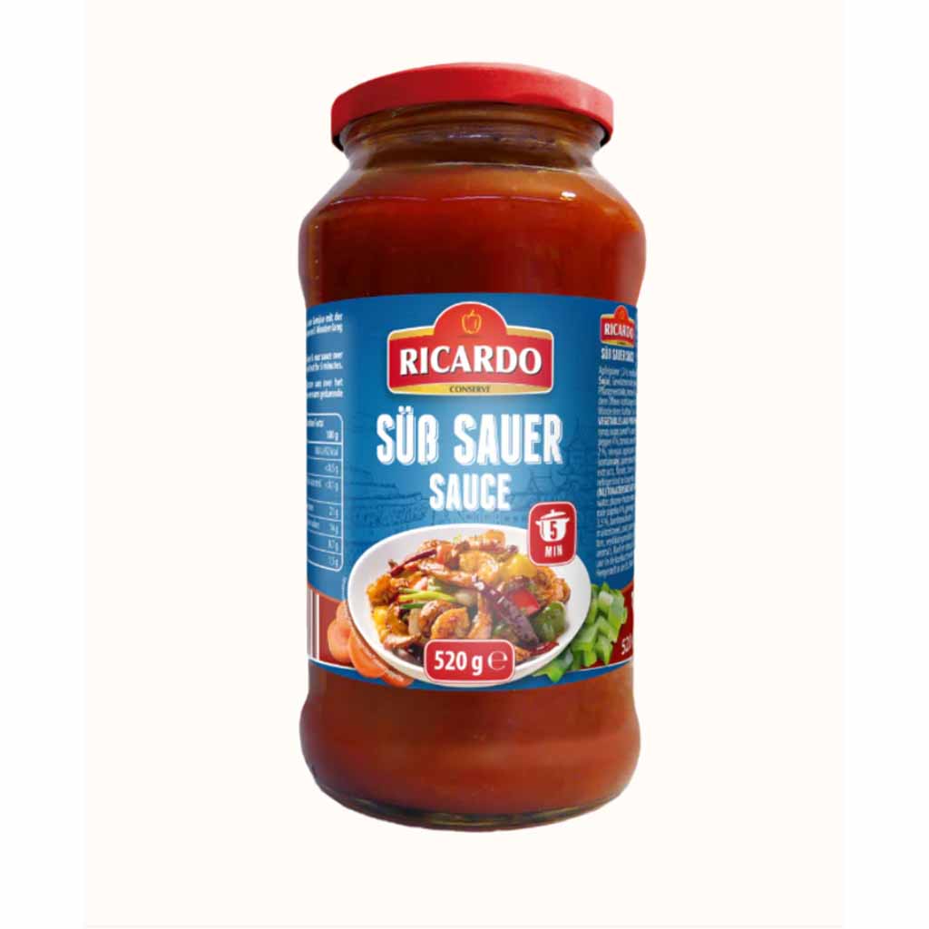 RICARDO Süß-Sauer Sauce 520g MHD 30.11.26