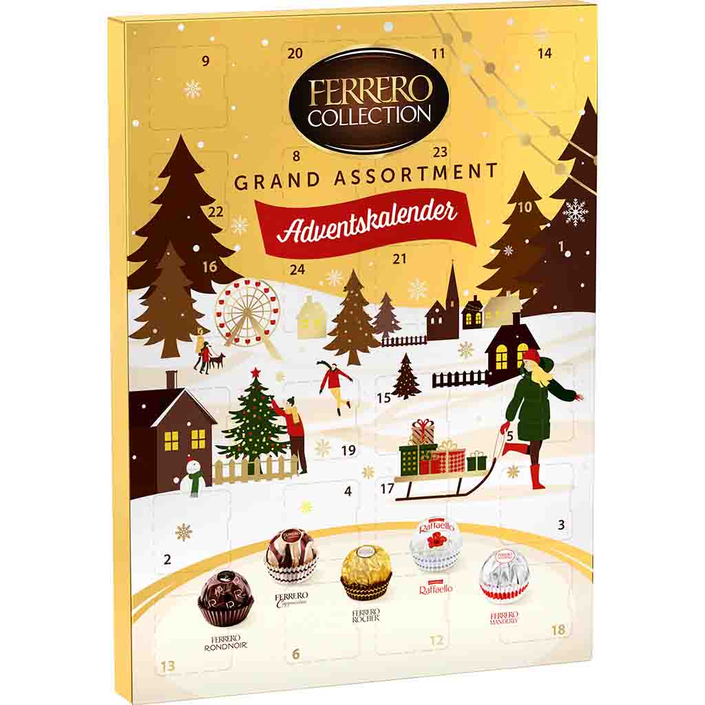 Ferrero Collection Grand Assortment Adventskalender 24er 250g MHD 20.04.26