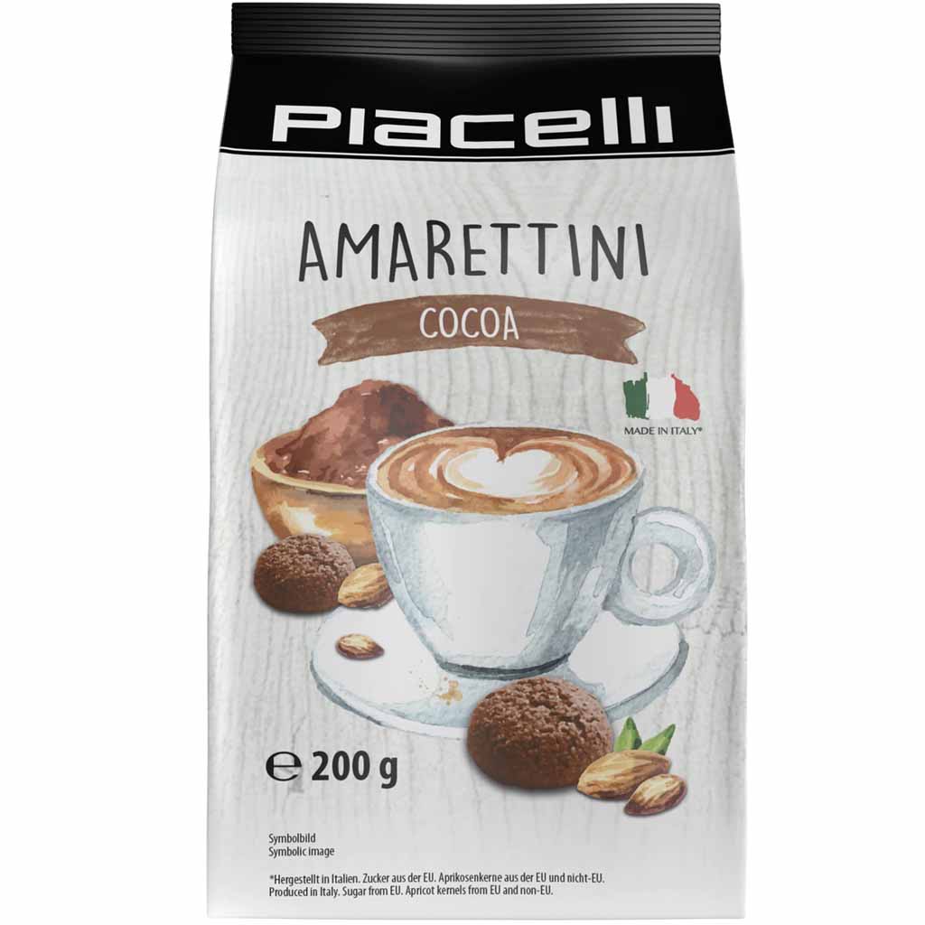Piacelli Amarettini Cocoa 200g MHD 11.07.27