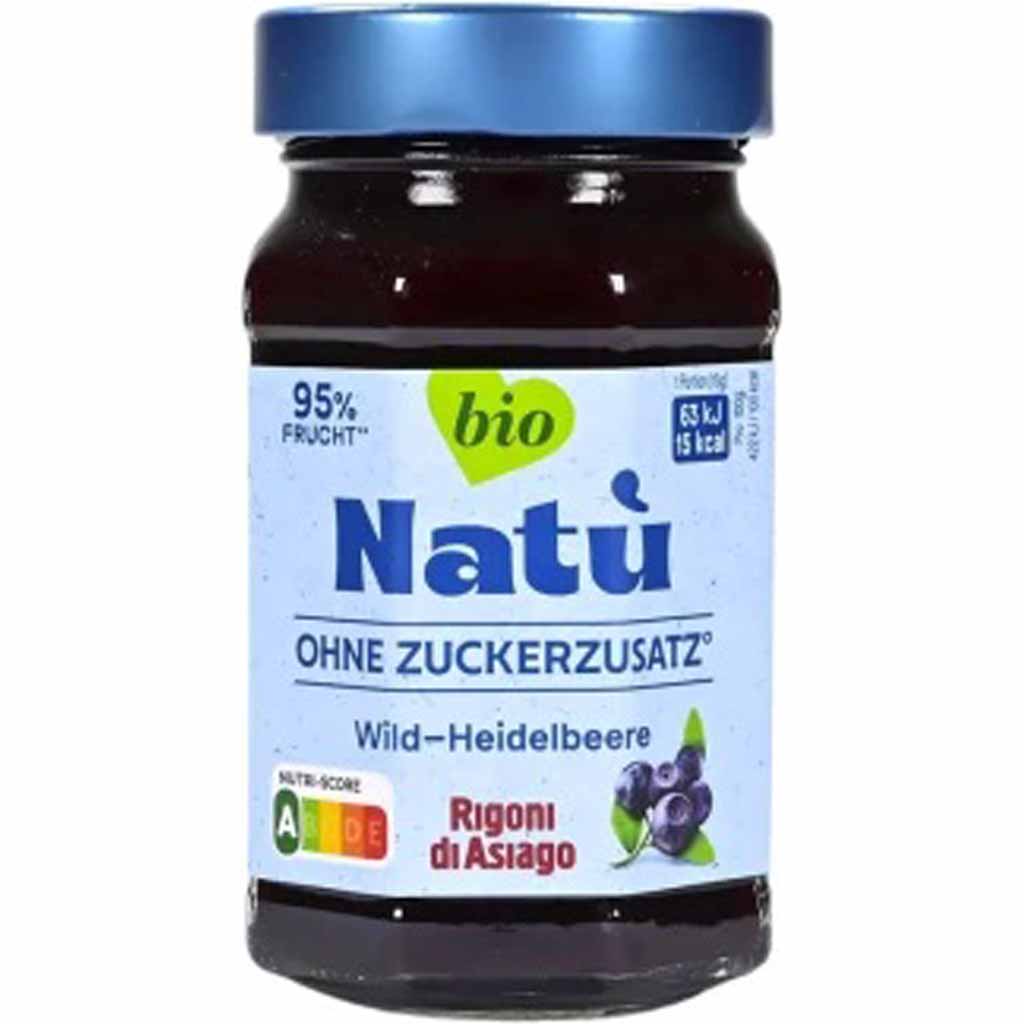 Rigoni di Asiago Natu Wild-Heidelbeere BIO Aufstrich 240g MHD 24.12.26