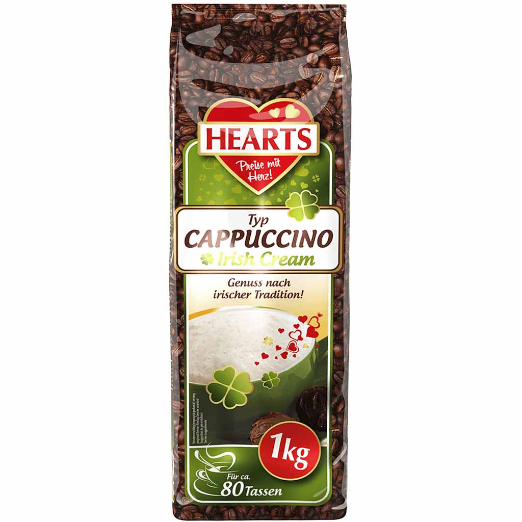 Hearts Cappuccino Pulver Irish Cream 1kg MHD 13.04.27