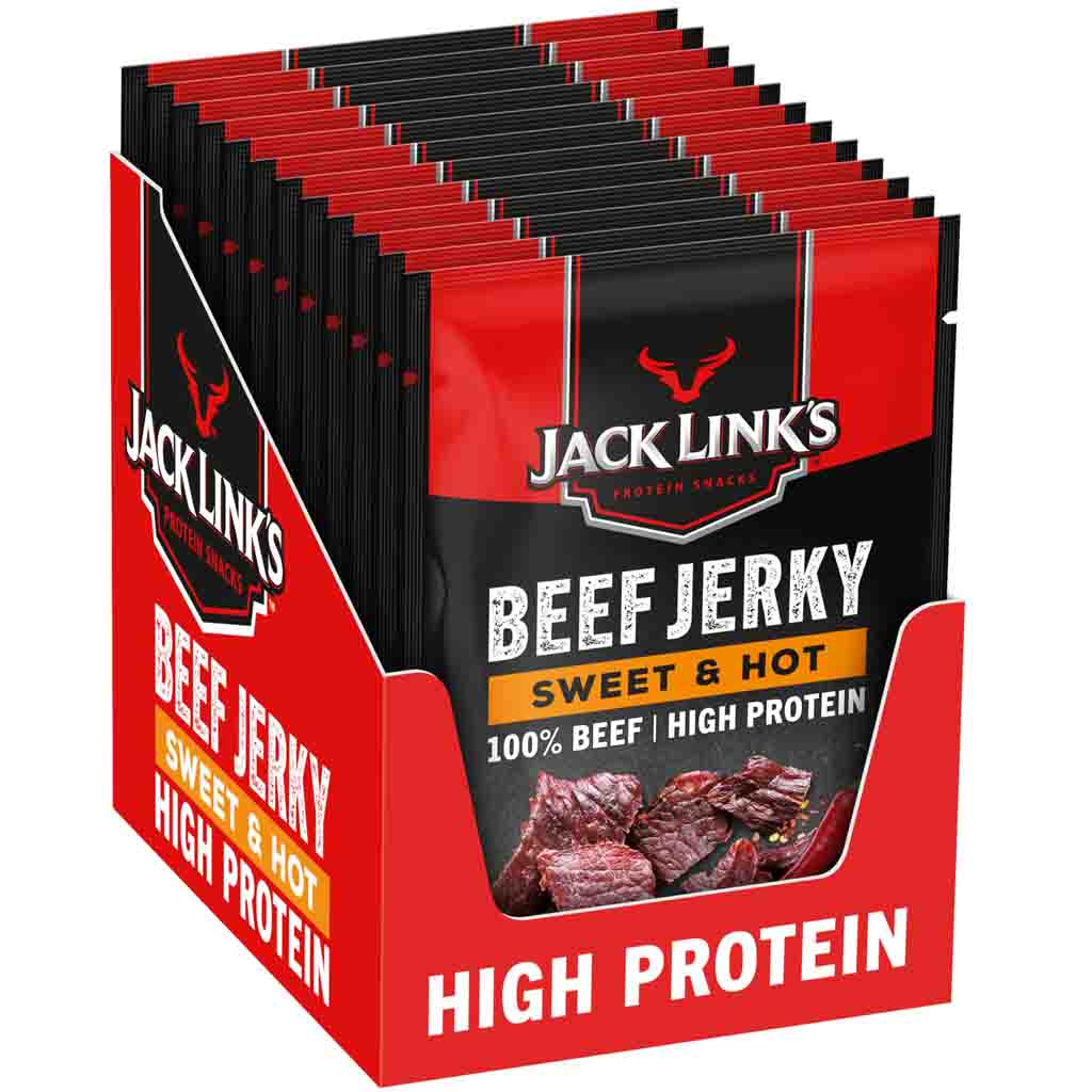 Jack Links Beef Jerky Sweet & Hot 12x25g=300g MHD 25.07.26