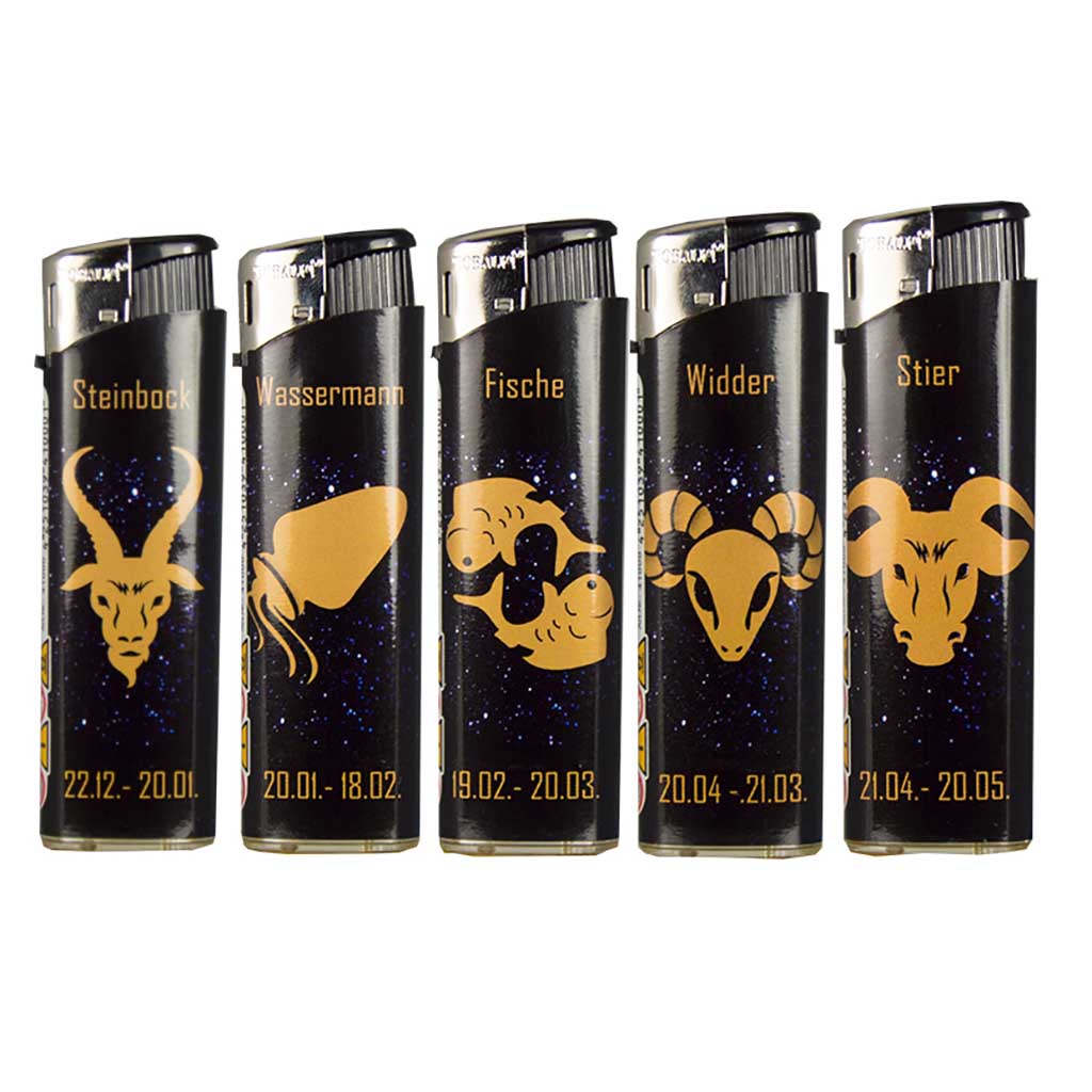 TobaliQ Elektronik Feuerzeug Sternzeichen