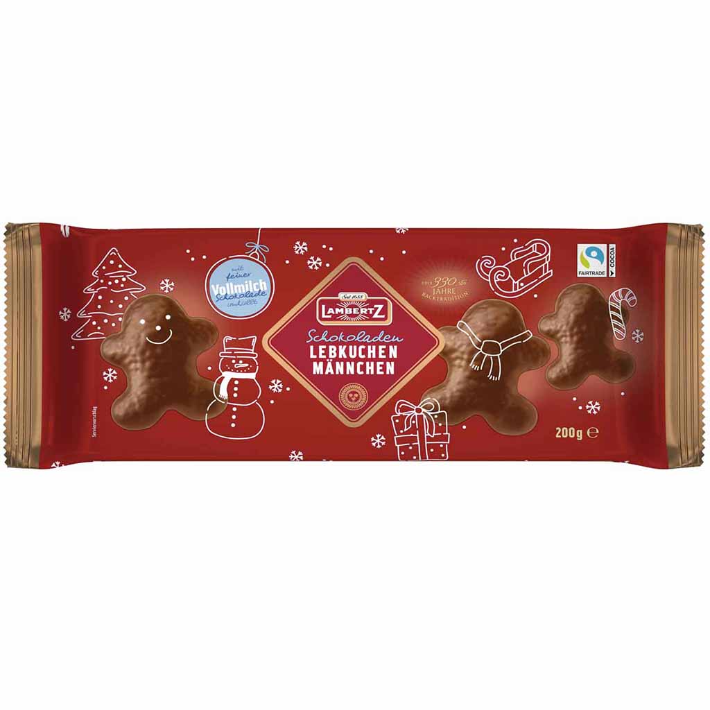 Lambertz Schokoladen Lebkuchen Männchen Vollmilch 200g MHD 30.03.26