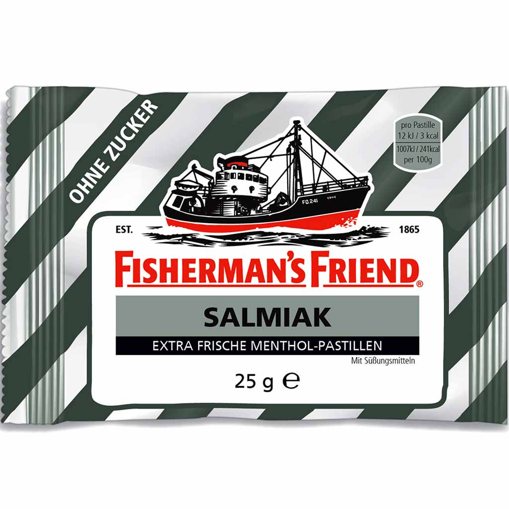 Fishermans Friend SALMIAK ohne Zucker 24x 25g=600g MHD 30.12.28