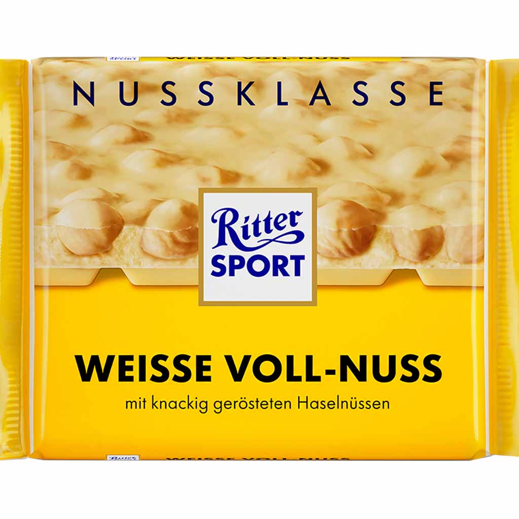 Ritter Sport Tafelschokolade Weisse Voll-Nuss 100g MHD 29.07.26