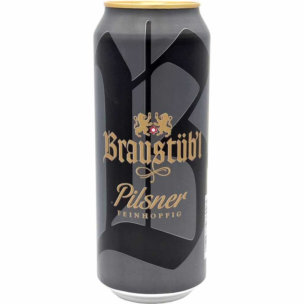 Braustüb'l Pilsner Bier 24x0,5l Dose 4,8% vol. Alk. 12 Liter, 4003767033003