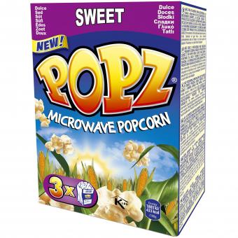 POPZ Mikrowellen-Popcorn Sweet 3er 270g MHD 30.01.27