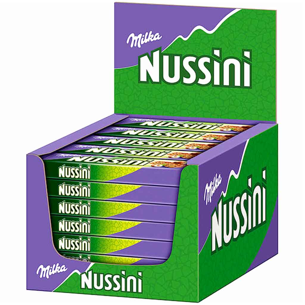 35x MILKA NUSSINI HASELNUSS á 31,5g=1102,5g MHD 29.03.26