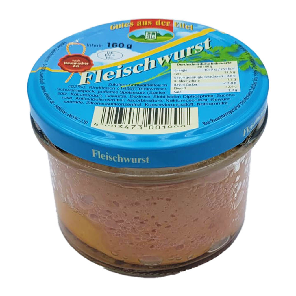 Gutes aus der Eifel Fleischwurst 160g MHD 15.08.27