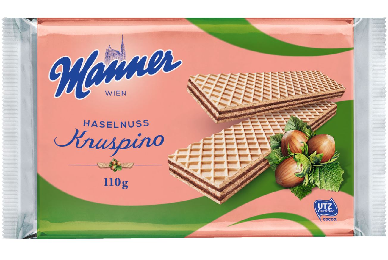 Manner Haselnuss Knuspino Haselnuss 110g MHD 17.01.26