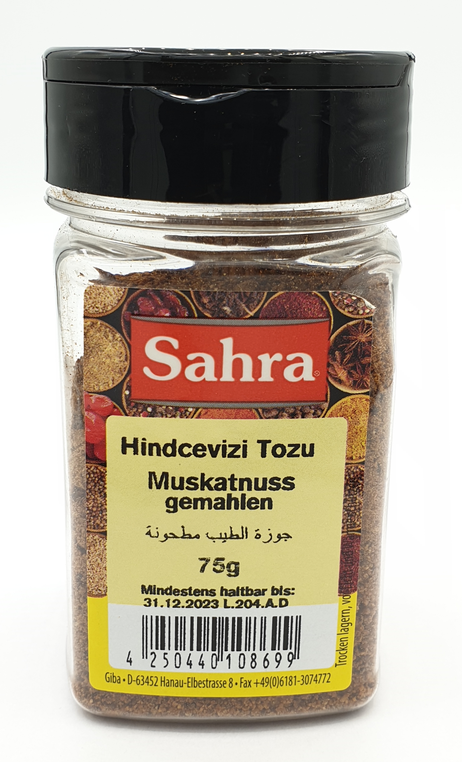 Sahra Muskatnuss gemahlen 75g MHD 30.06.28