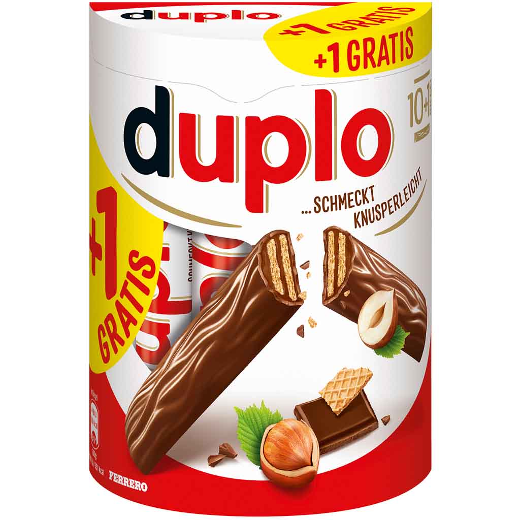 Ferrero Duplo 10+1 Schokoriegel 182g MHD 01.04.26
