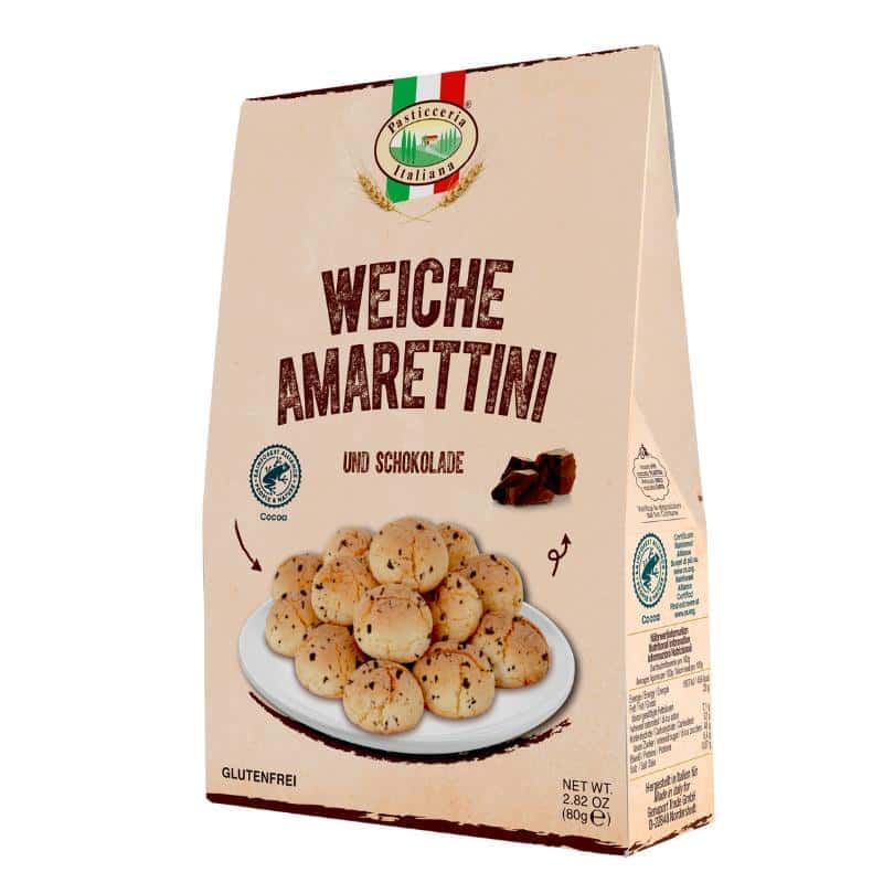 Weiche Amarettini mit Schokolade 80g MHD 30.06.26