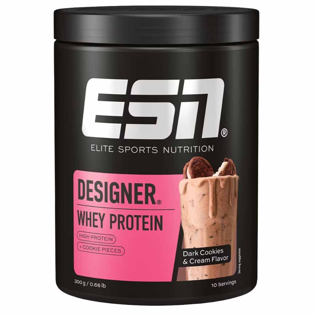 ESN Designer Whey Protein Dark Cookies & Cream flavor 300g MHD 31.12.26