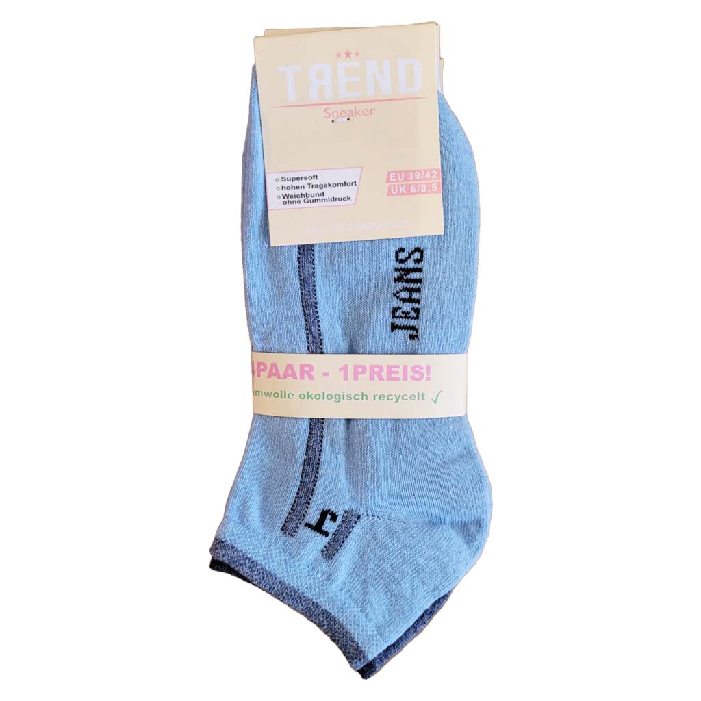 Trend Unisex Sneaker Socken  Gr. 39-42 - 4 Paare