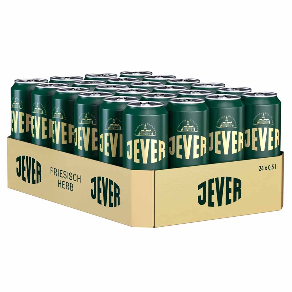 24x Jever Pilsner Bier je 0,5L Dosen = 12L , 4053400157504