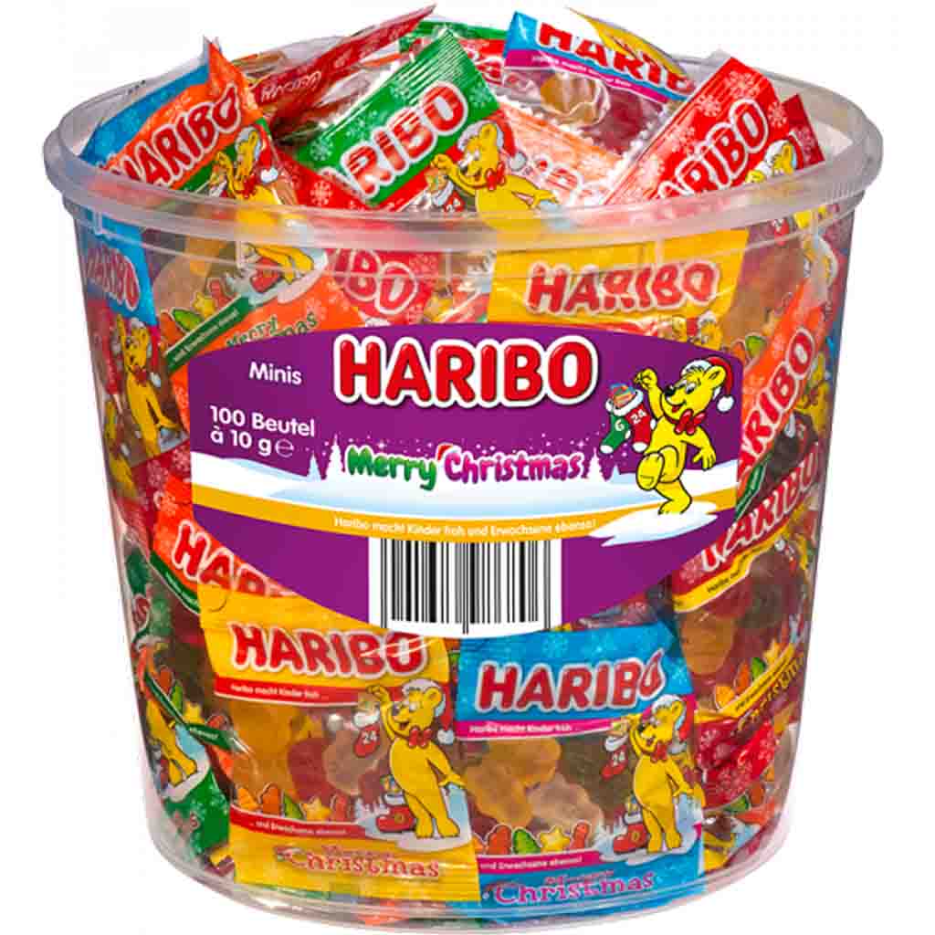 Haribo Merry Christmas Minibeutel Mix 1000g MHD 30.09.26