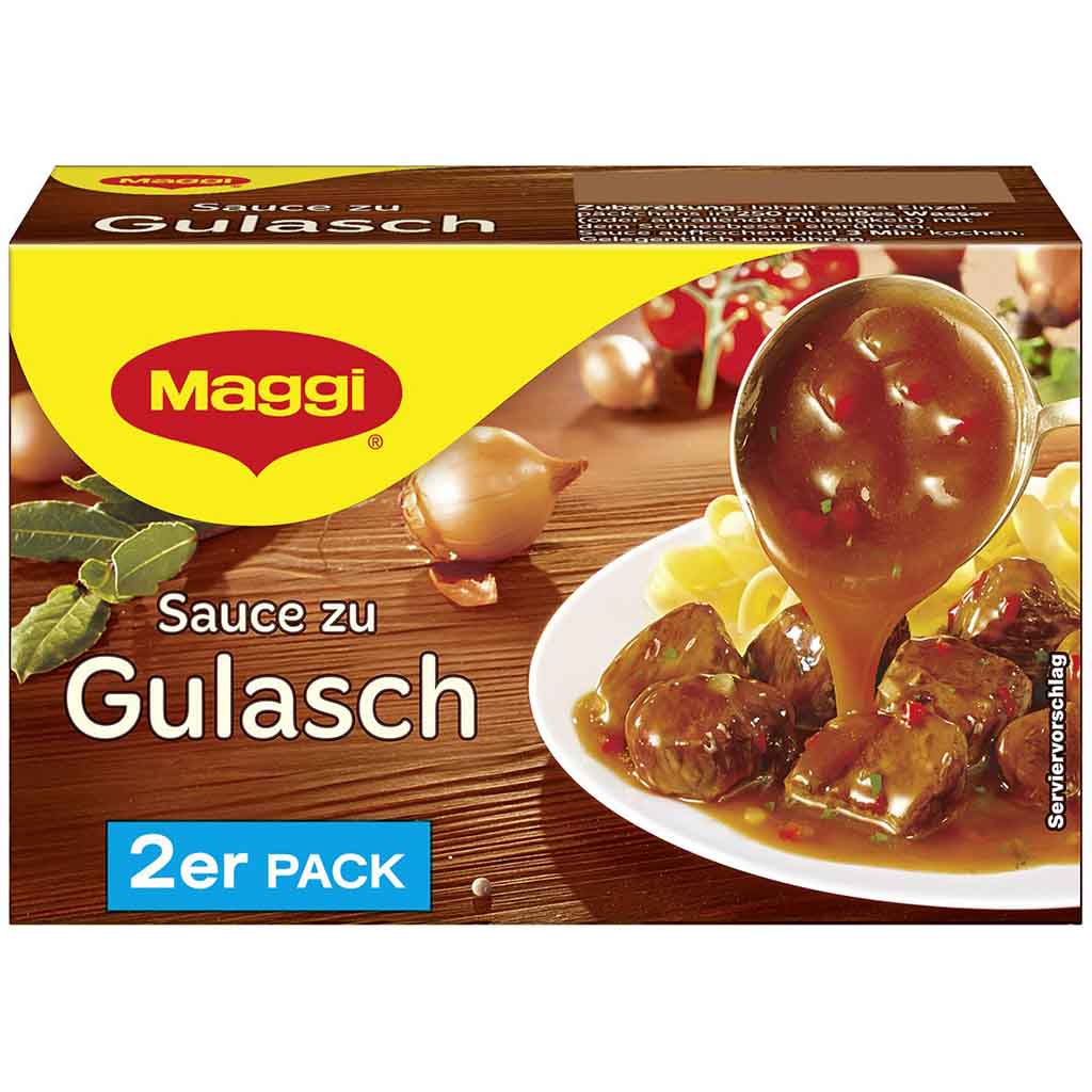 Maggi Sauce zu Gulasch 2er Pack für 500ml MHD 30.05.26